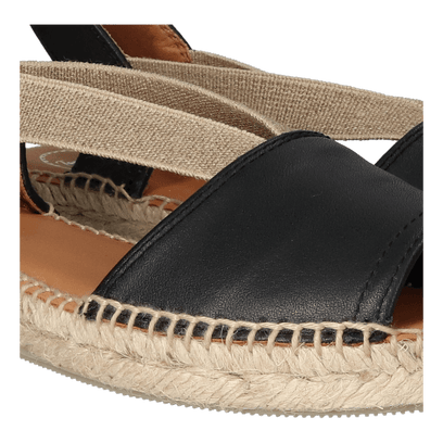 Etna Dames Espadrilles Negre