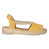 Etna Leren Dames Espadrilles Ocre