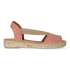 Etna Leren Dames Espadrilles Pale