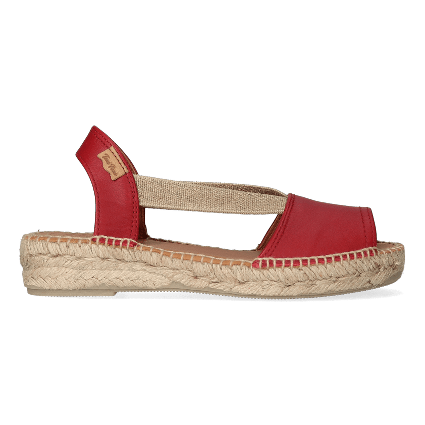 Etna Dames Espadrilles Vermell