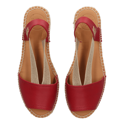 Etna Dames Espadrilles Vermell