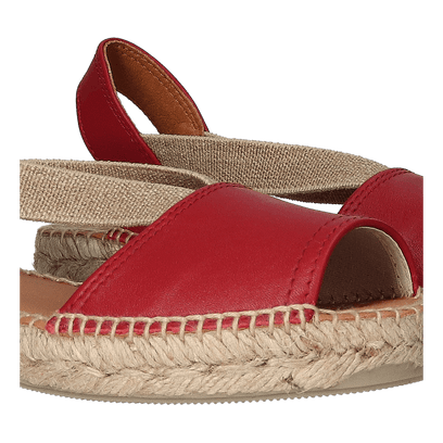 Etna Dames Espadrilles Vermell