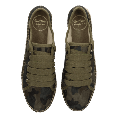 Fedra-CM Dames Espadrilles Caqui