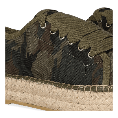 Fedra-CM Dames Espadrilles Caqui