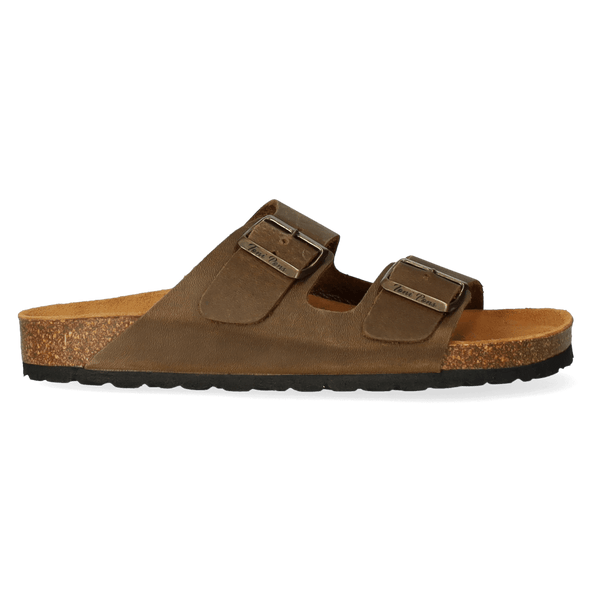 Ger-PE Heren Slippers Caqui
