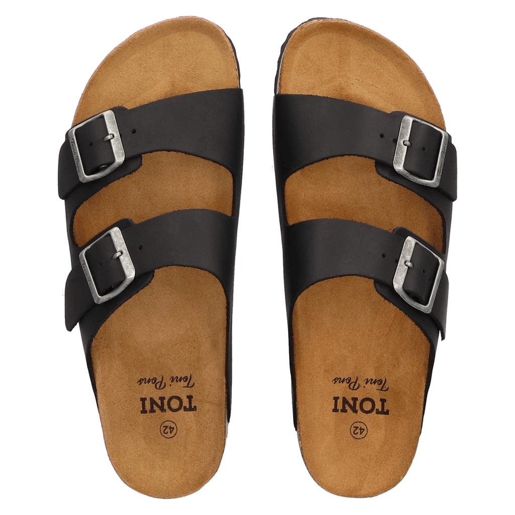 Ger-PE Heren Slippers Negre
