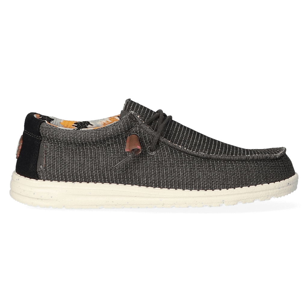 Wally Knit Heren Instappers Charcoal