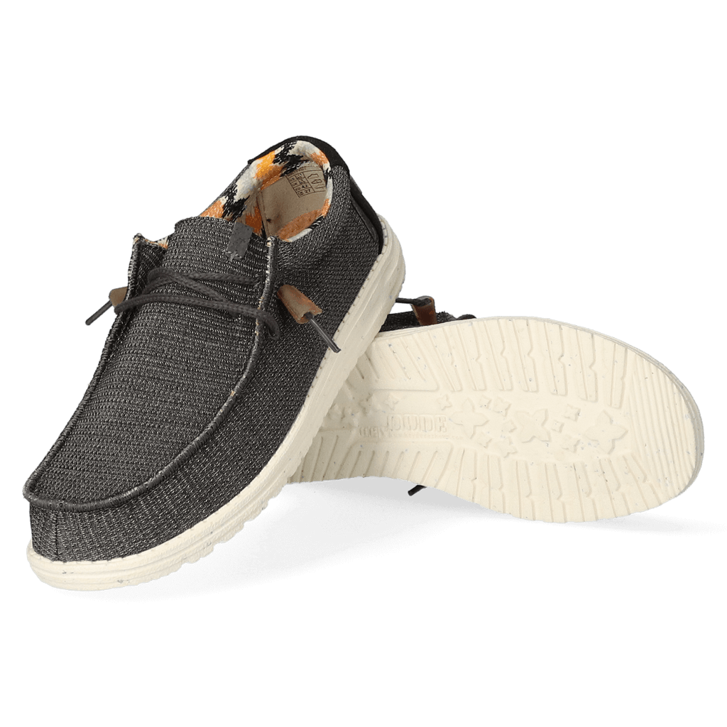 Wally Knit Heren Instappers Charcoal