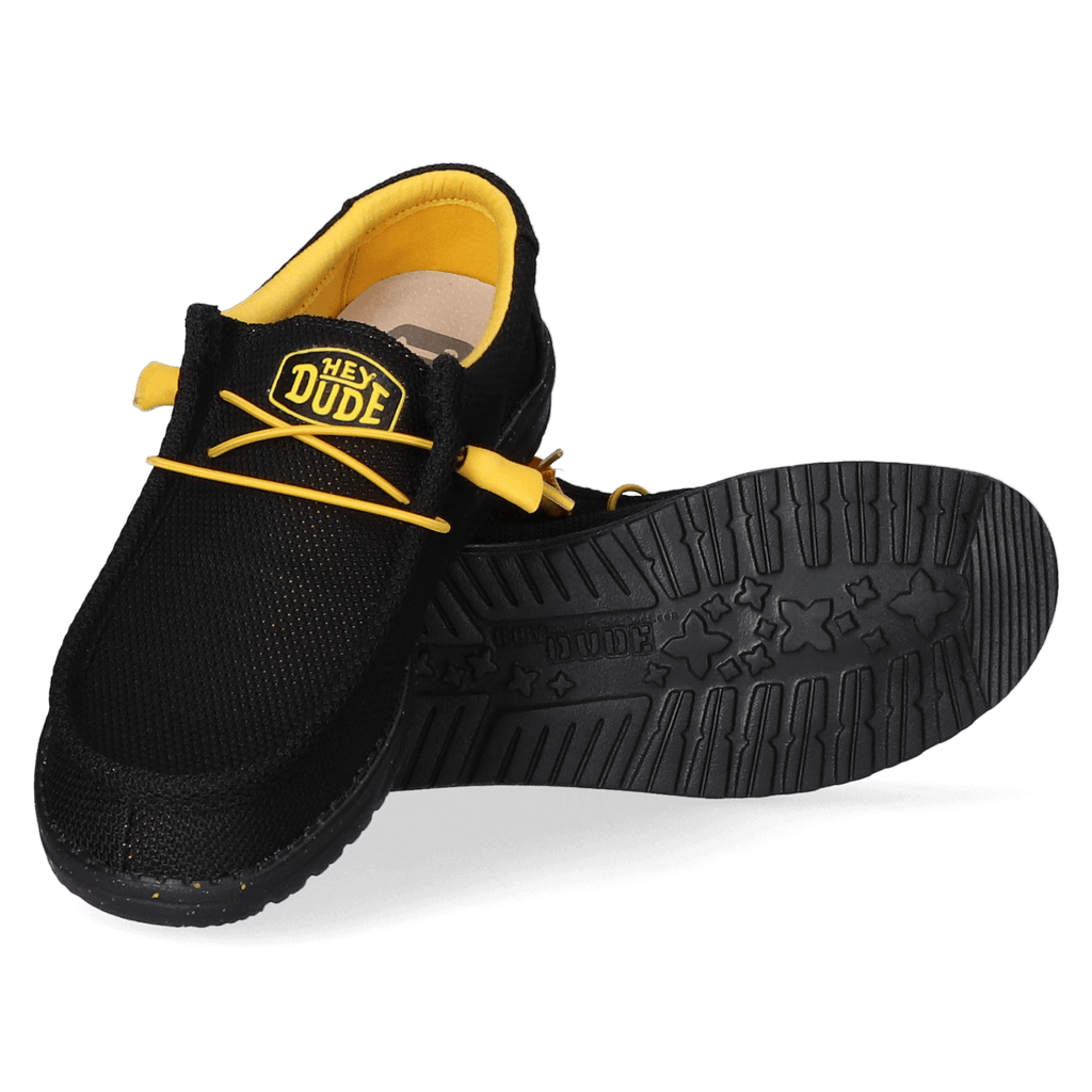 Wally Sox Heren Instappers Black/Yellow