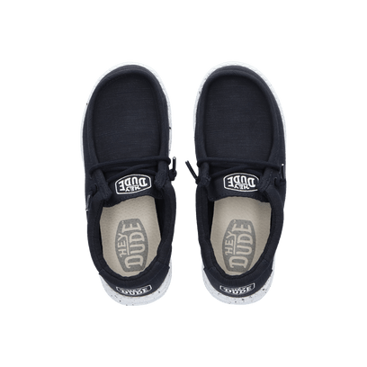 Wally Youth Slub Canvas Jongens Instappers Navy