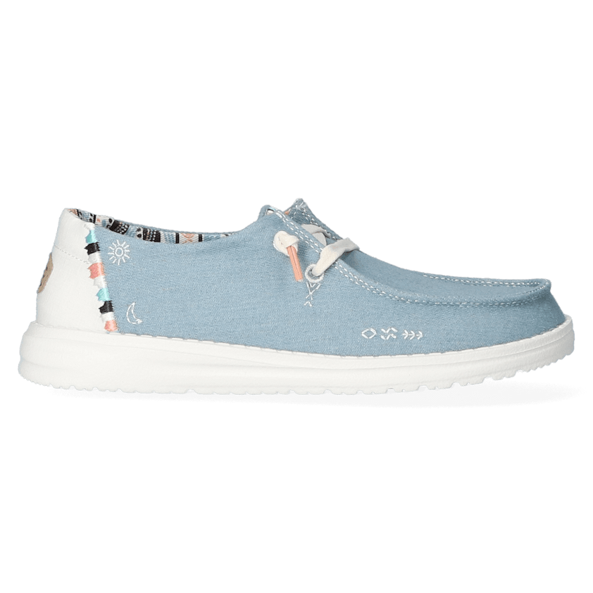 Wendy Boho Dames Instappers Light Denim