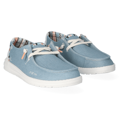 Wendy Boho Dames Instappers Light Denim