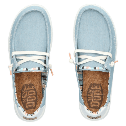 Wendy Boho Dames Instappers Light Denim