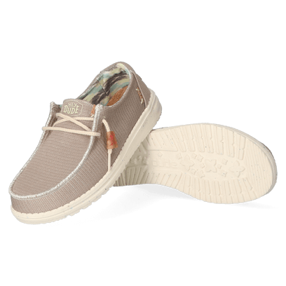 Wendy Knit Dames Instappers Tan