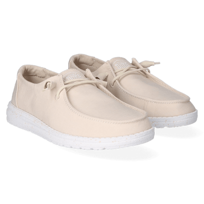 Wendy Slub Canvas Dames Instappers Natural