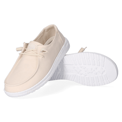 Wendy Slub Canvas Dames Instappers Natural