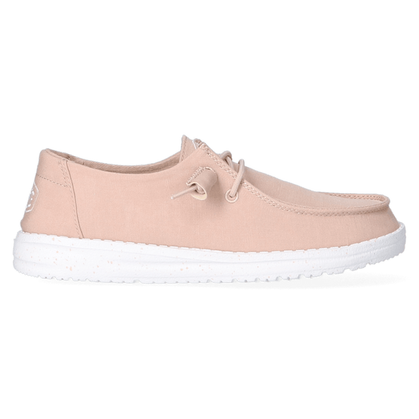 Wendy Slub Canvas Dames Instappers Tan