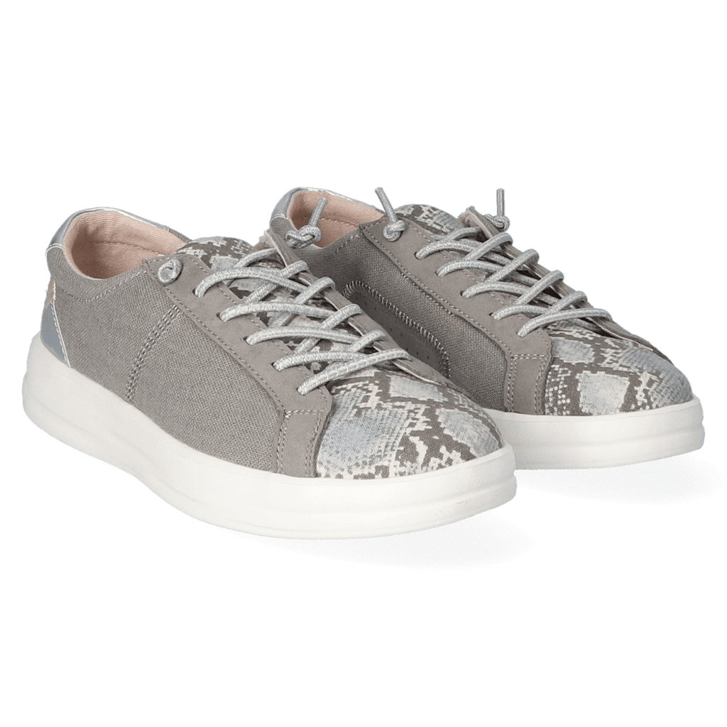 Karina Dames Sneakers Silver Python