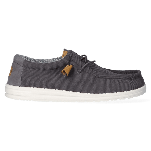 Wally Corduroy Heren Instappers Charcoal