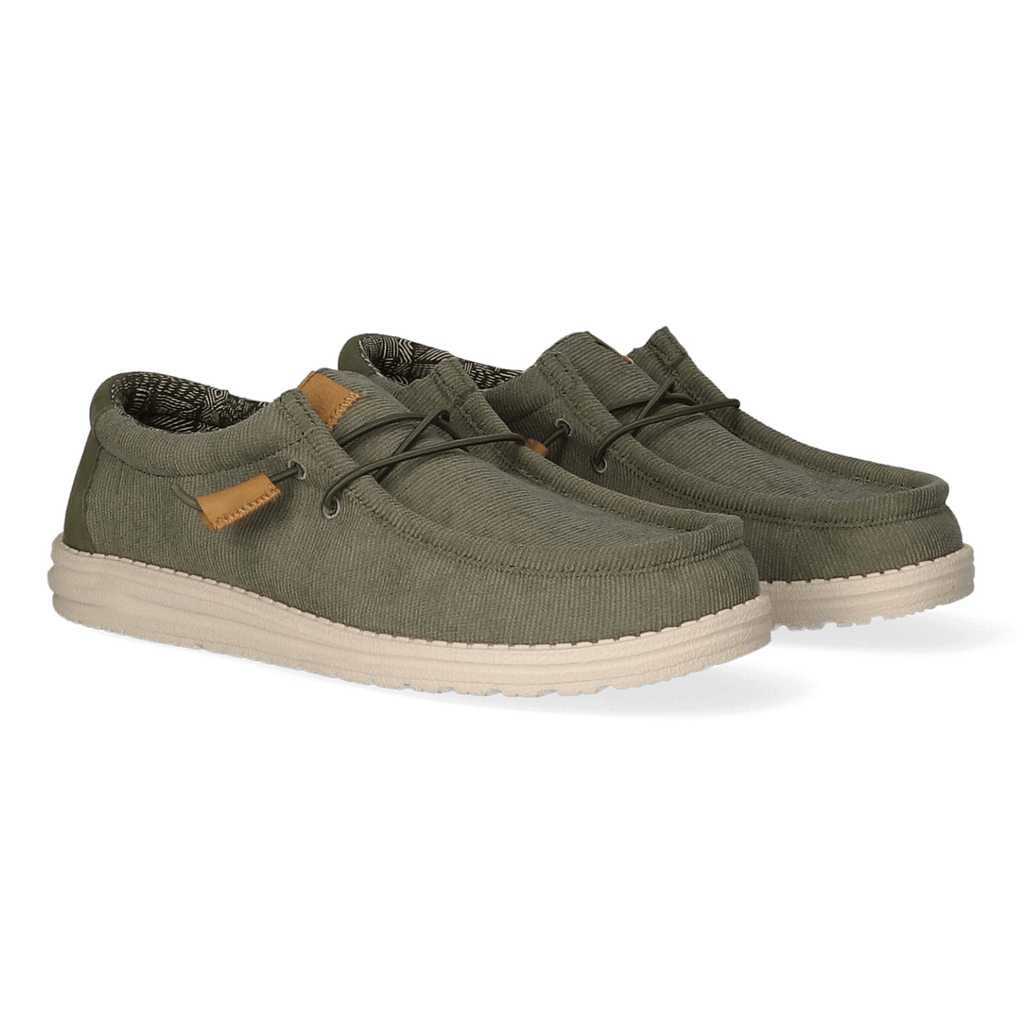 Wally Corduroy Heren Instappers Olive