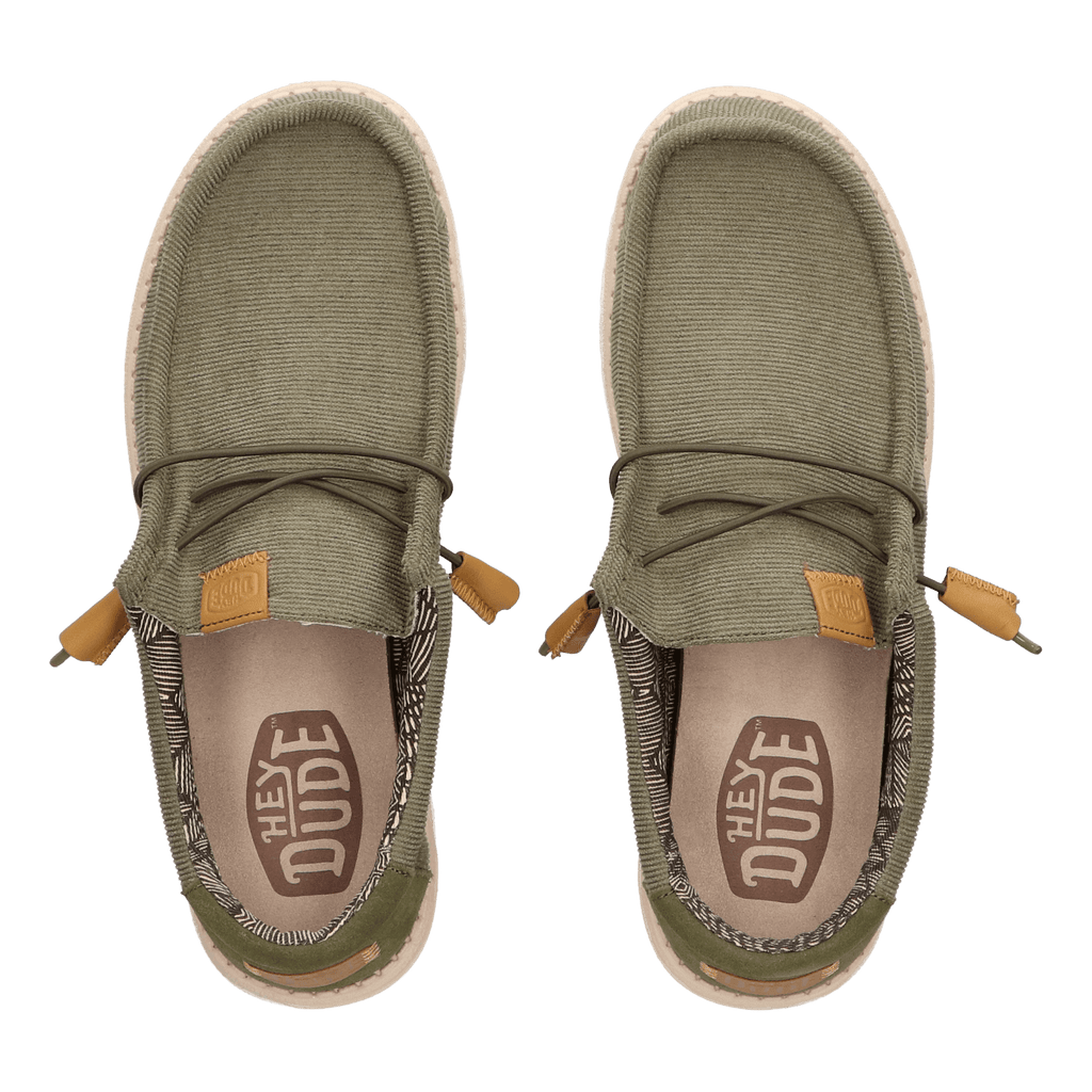Wally Corduroy Heren Instappers Olive