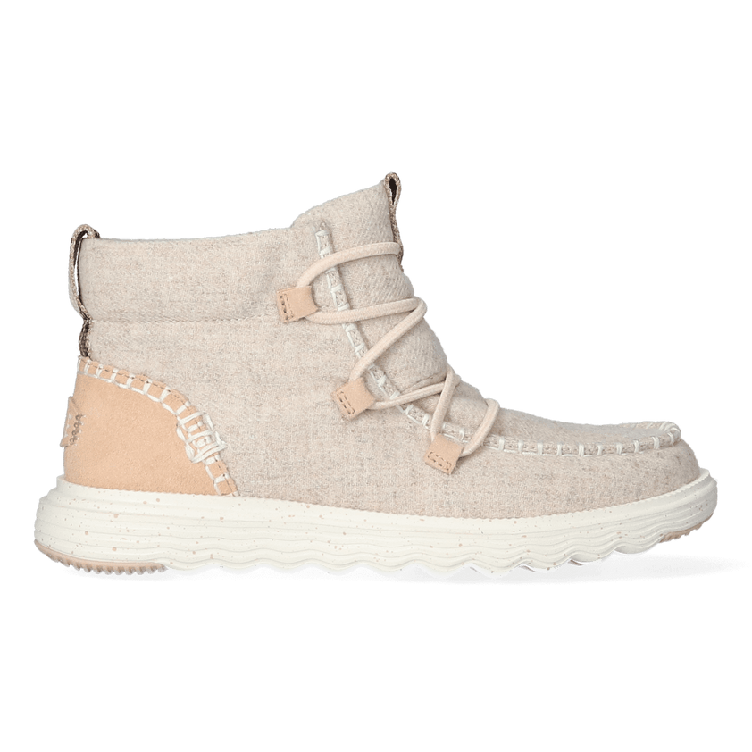 Reyes Wool Dames Boots Light Grey