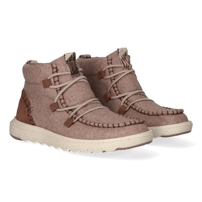 Reyes Wool Dames Boots Mauve