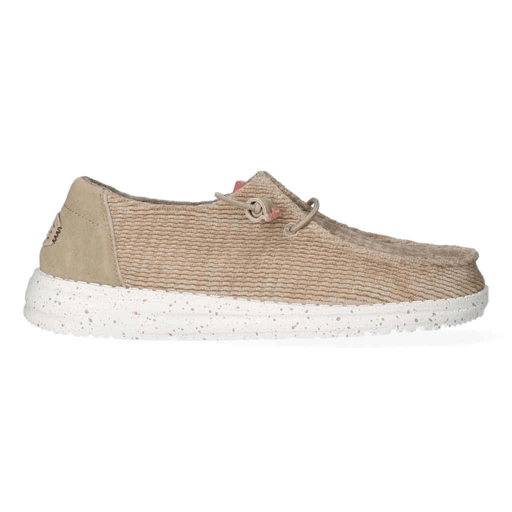 Wendy Wave Corduroy Dames Instappers Olive Grey