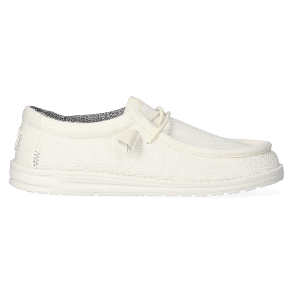 Wally Sport Mesh Heren Instappers White/White