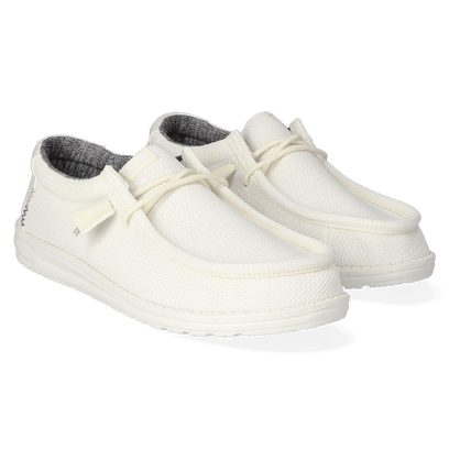 Wally Sport Mesh Heren Instappers White/White