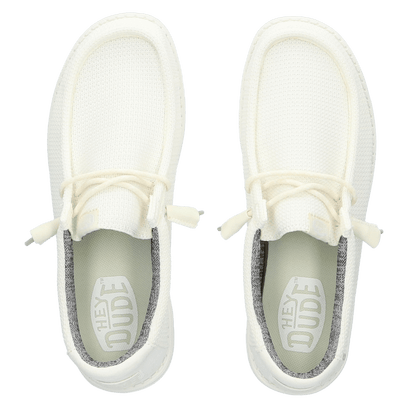 Wally Sport Mesh Heren Instappers White/White