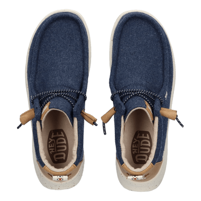 Wendy Peak Hi Wool Dames Instappers Navy