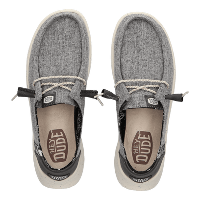 Wendy Peak Woven Dames Instappers Charcoal