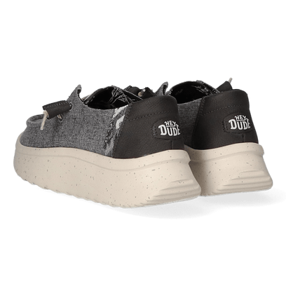 Wendy Peak Woven Dames Instappers Charcoal