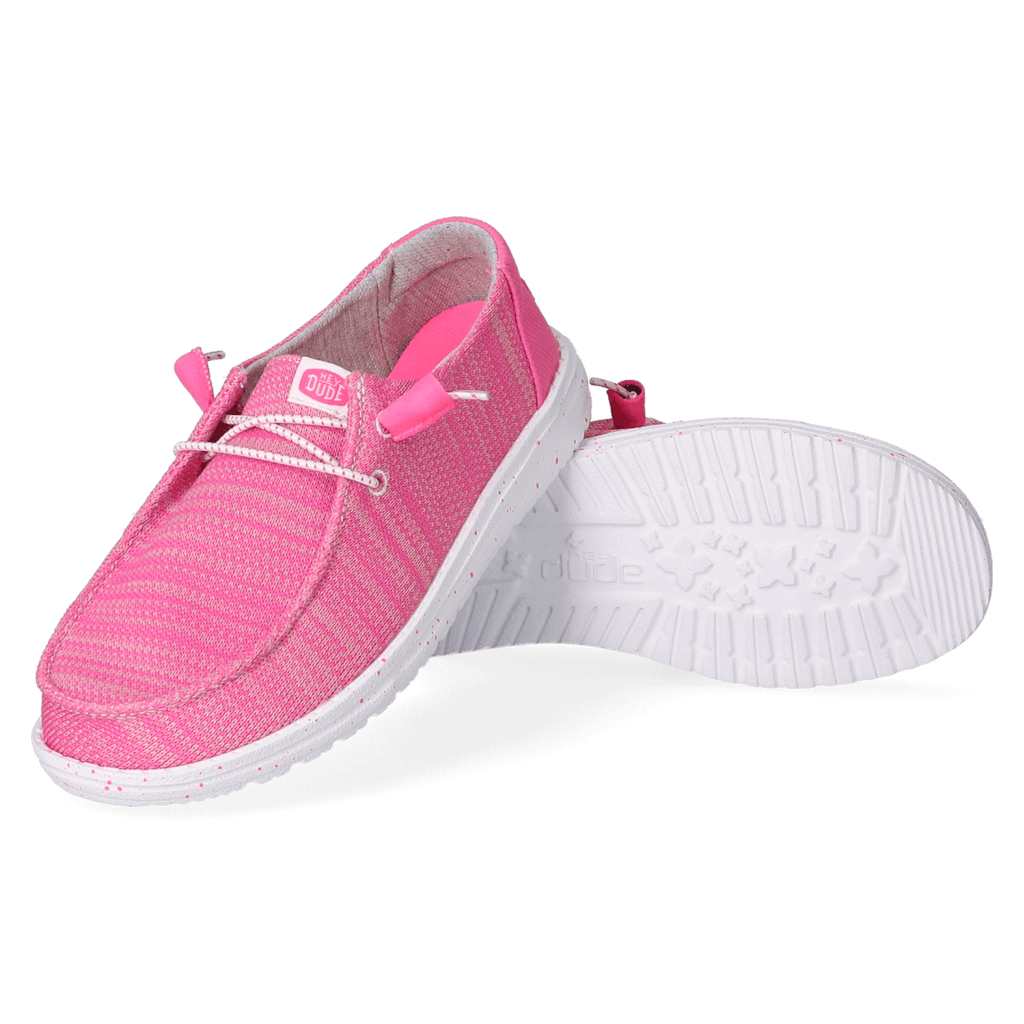 Wendy Sport Mesh Dames Instappers Bright Pink