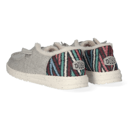 Wendy Funk Wool Dames Instappers Grey