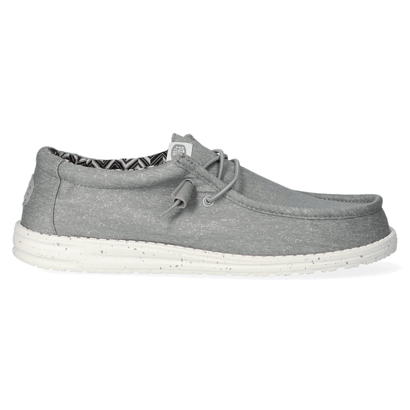 Wally Canvas Heren Instappers Light Grey