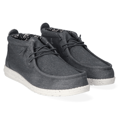 Wally Mid Canvas Heren Instappers Grey