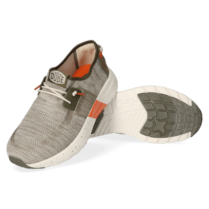 Sirocco Sport Mode Heren Sneakers Green/Dusty Olive/Orange