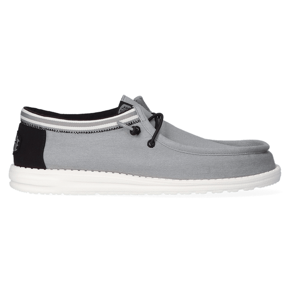 Wally Letterman Heren Instappers Light Grey/White