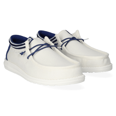 Wally Letterman Heren Instappers White/Blue