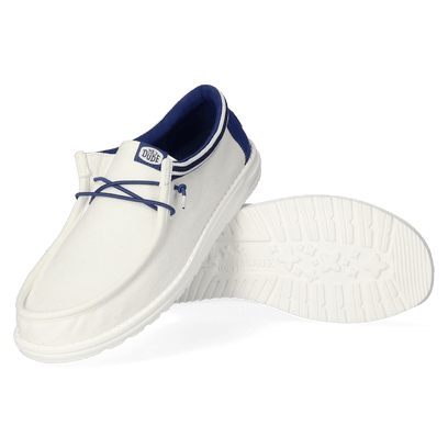 Wally Letterman Heren Instappers White/Blue