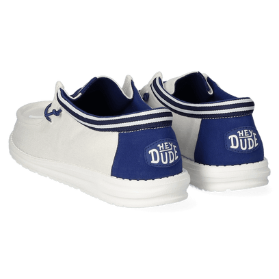 Wally Letterman Heren Instappers White/Blue