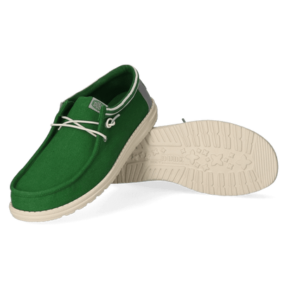 Wally Letterman Heren Instappers Green/White