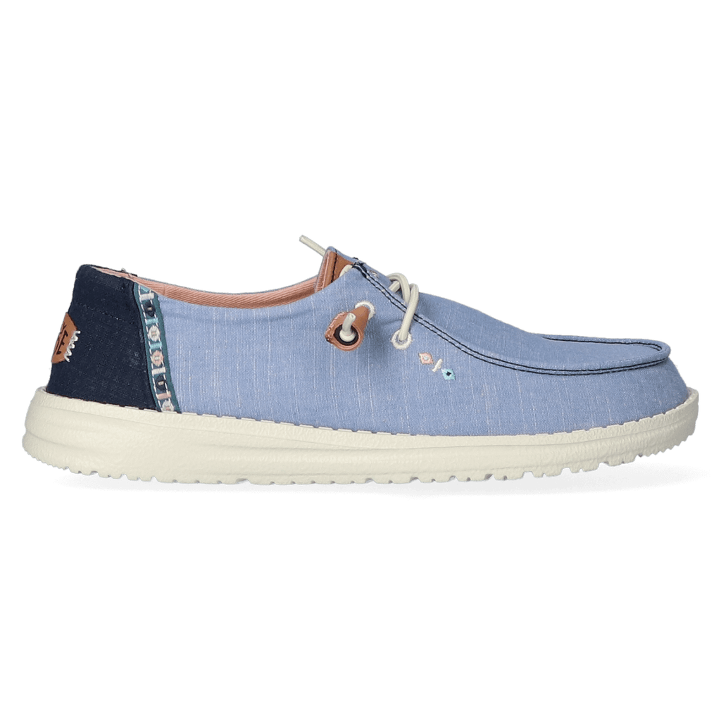 Wendy Chambray Boho Dames Instappers Blue