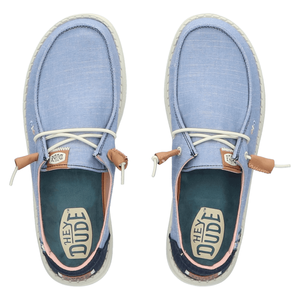 Wendy Chambray Boho Dames Instappers Blue