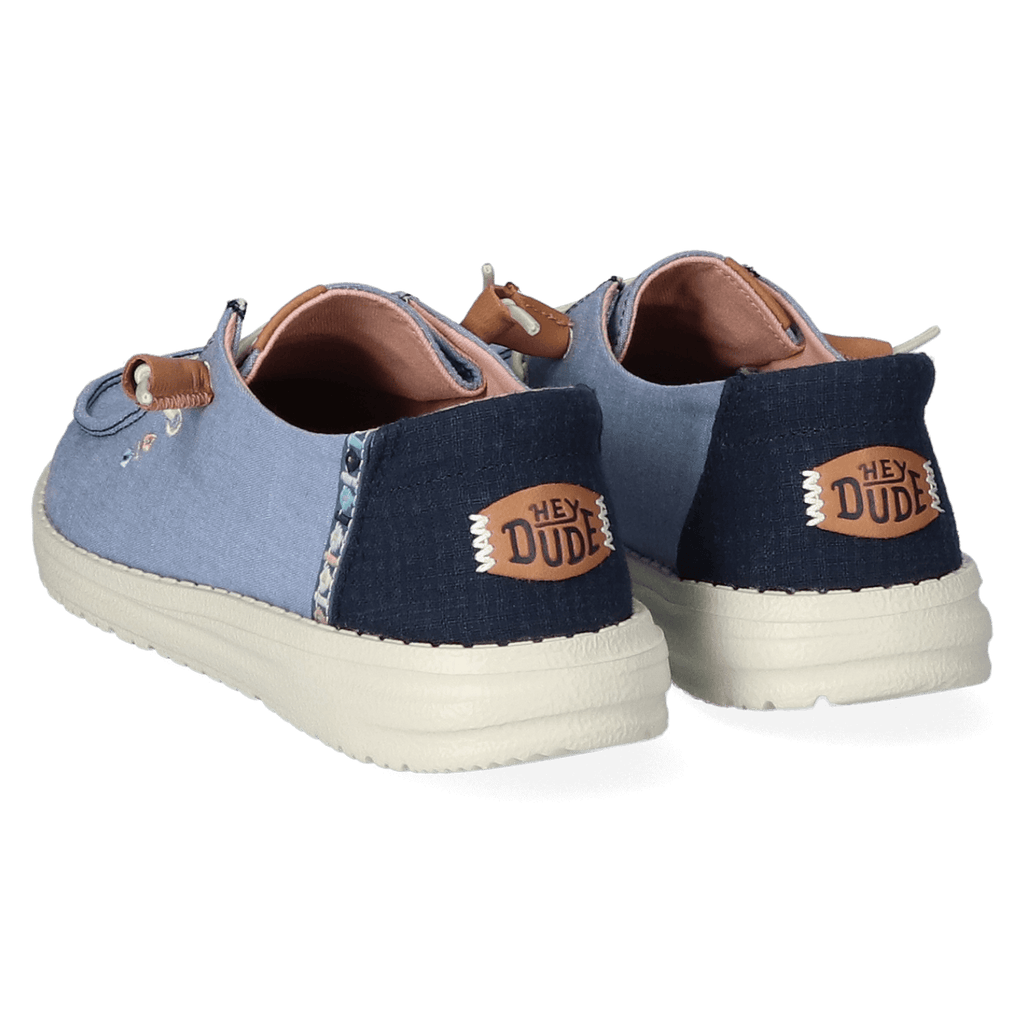 Wendy Chambray Boho Dames Instappers Blue