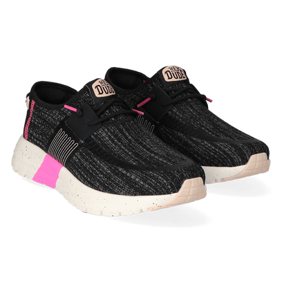 Sirocco Sport Stripe Dames Sneakers Black