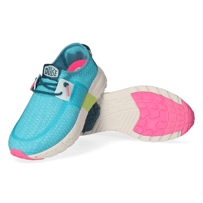 Sirocco Sport Stripe Dames Sneakers Teal