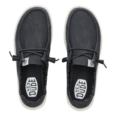 Wendy Canvas Dames Instappers Black